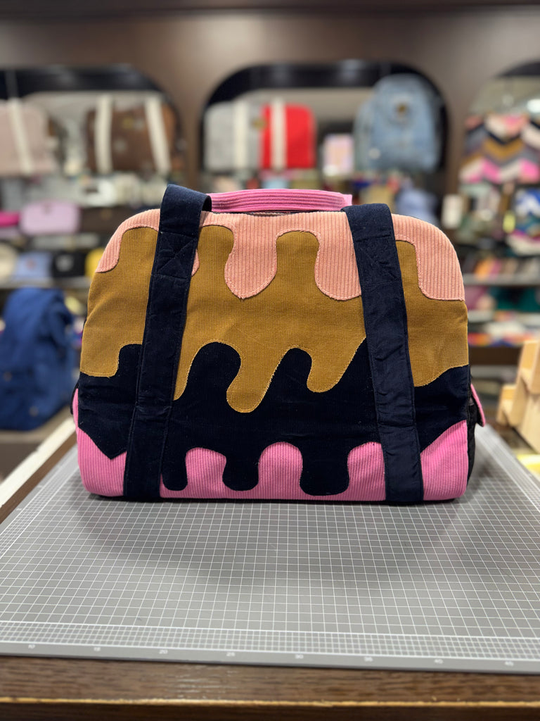 The Ice Cream Drip 🍦 Corduroy Medium BeeKeeper Weekender (Da Vinci Collection)