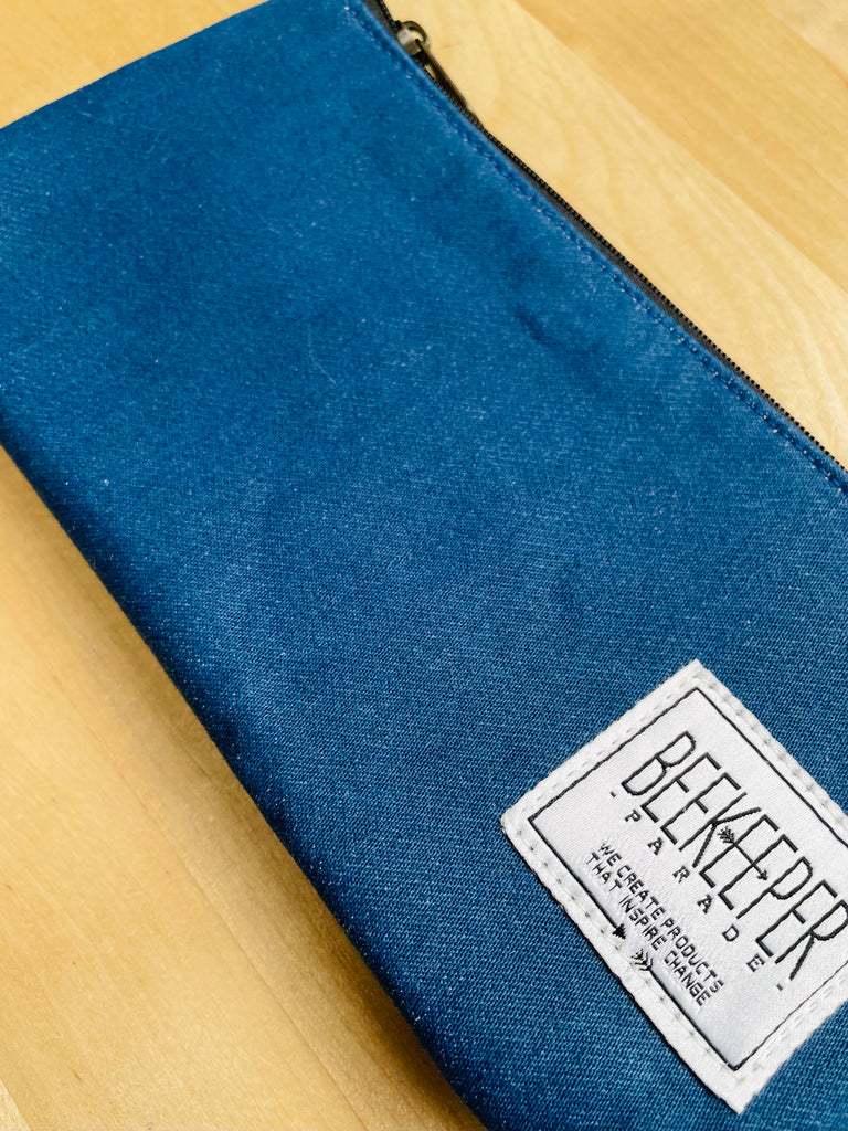 The Retro Blue BeeKeeper Pouch (Small)