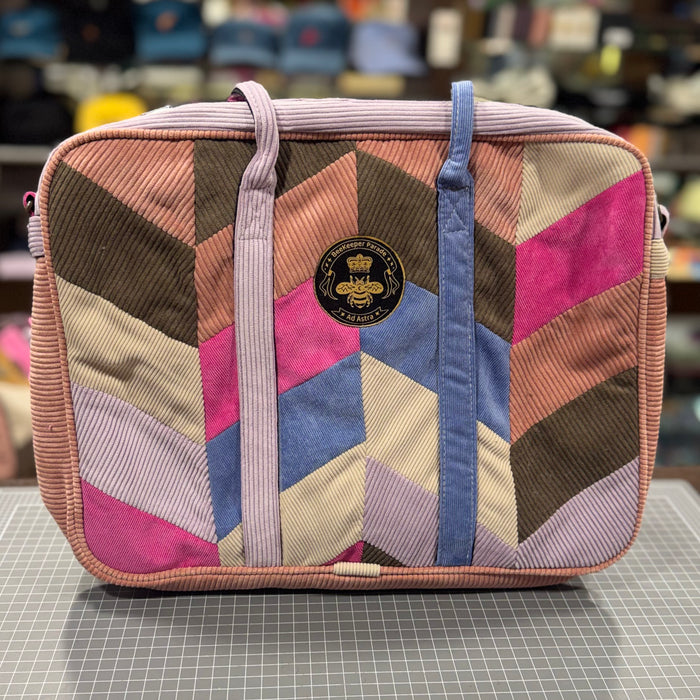 The Herringbone 💠 Corduroy Laptop Messenger BeeKeeper Bag