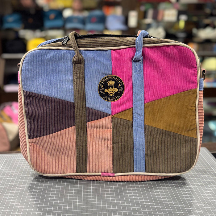 The Diamond Cut 💎 Corduroy Laptop Messenger BeeKeeper Bag