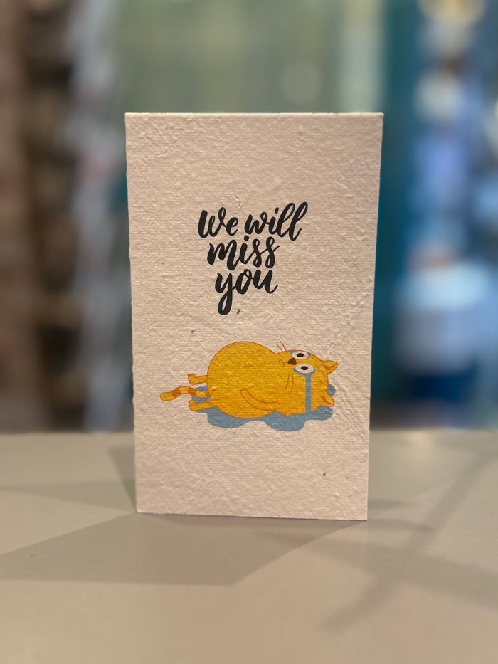 We will miss you Card (that grows)