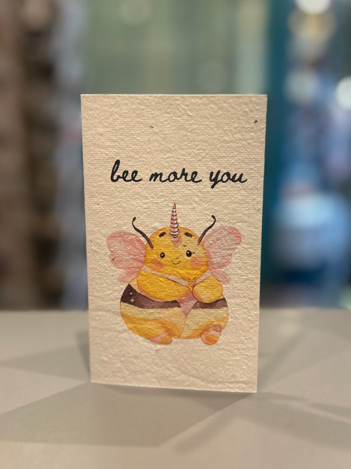 Bee more you 🐝 Card (that grows)