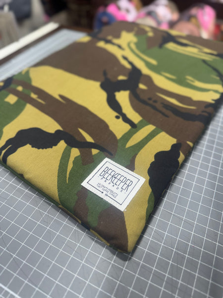 The Camo 🪖 15inch BeeKeeper Laptop Sleeve – BeeKeeper Parade