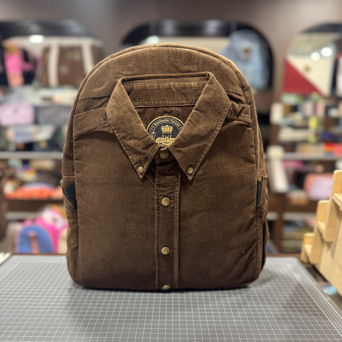 The Chocolate Corduroy 🍫 Classic Shirt BeeKeeper Parade Backpack