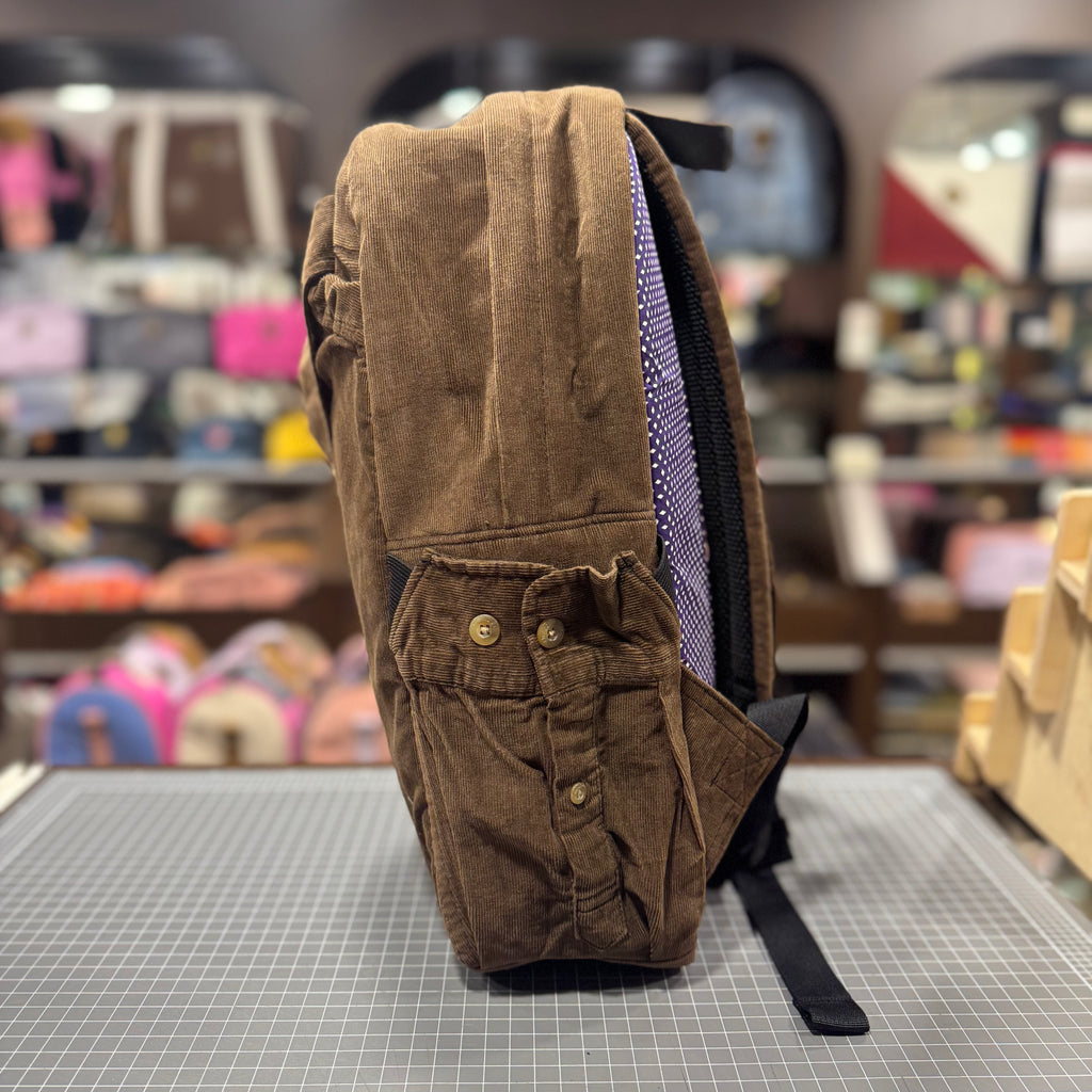 The Chocolate Corduroy 🍫 Classic Shirt BeeKeeper Parade Backpack
