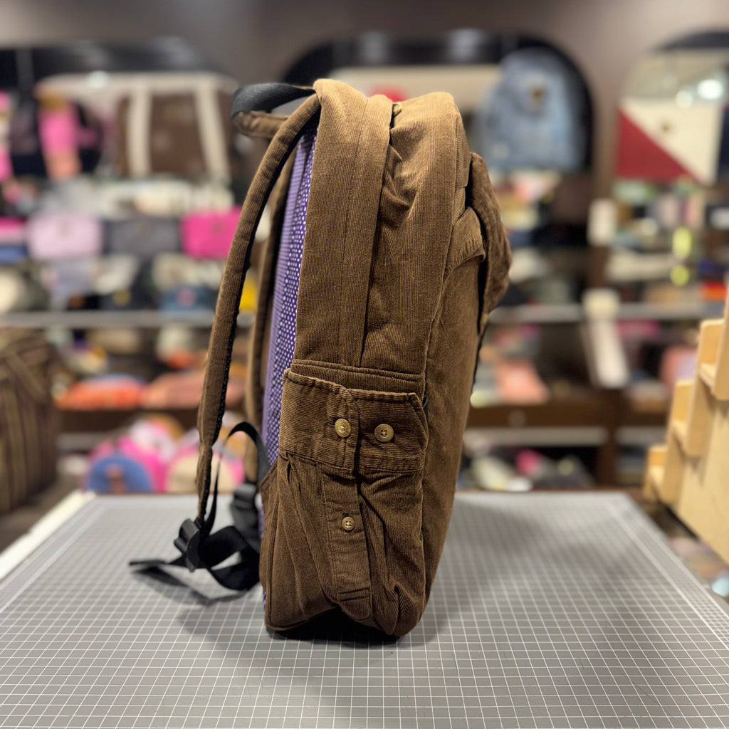 The Chocolate Corduroy 🍫 Classic Shirt BeeKeeper Parade Backpack