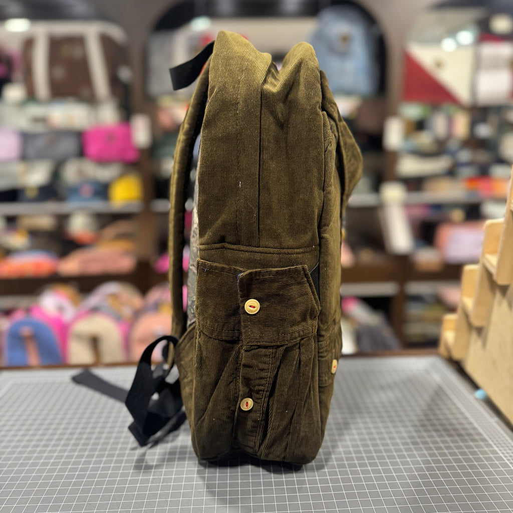 The Khaki Corduroy 🦓 Classic Shirt BeeKeeper Parade Backpack