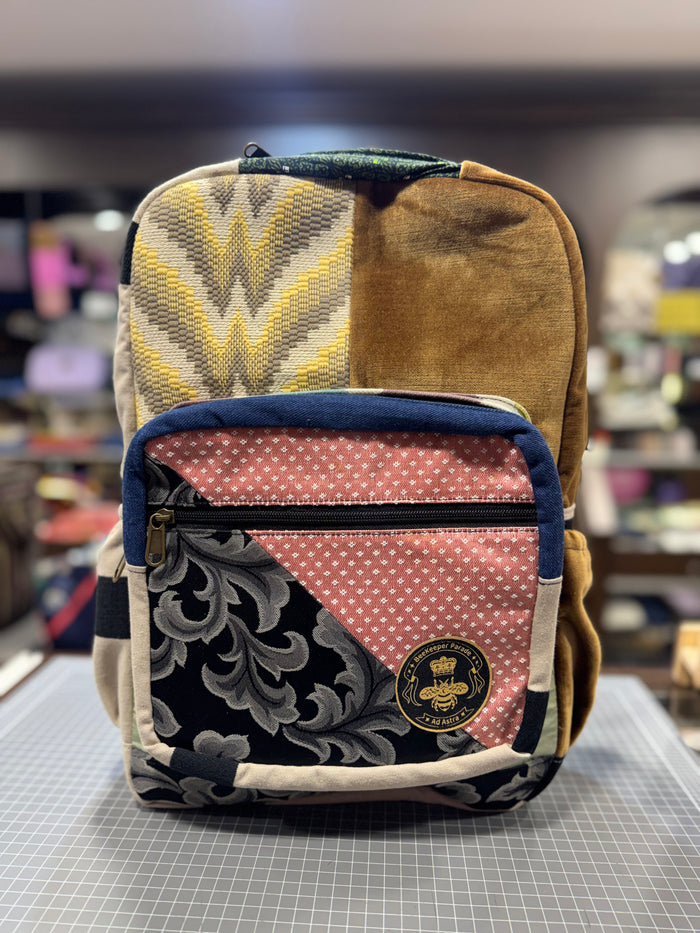 The Patchwork 🪡 Royal BeeKeeper Backpack (Da Vinci Collection)