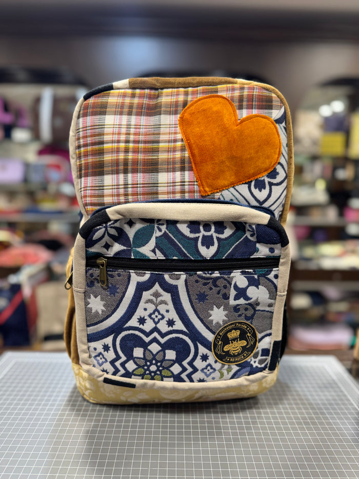 The Orange Heart 🧡 Royal BeeKeeper Backpack (Da Vinci Collection)