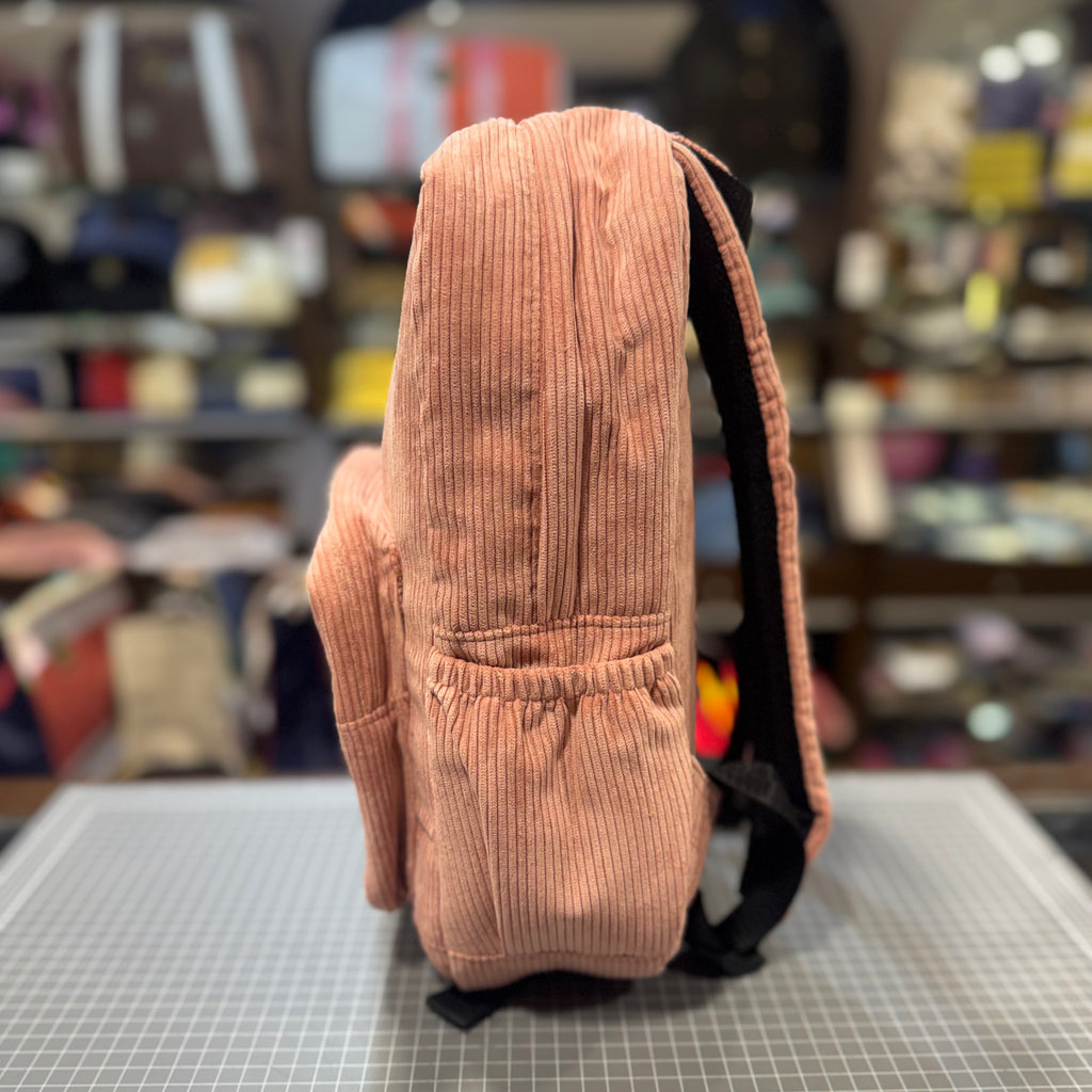 The Cherry Blossom 🌸 Pink Corduroy Mini-Royal BeeKeeper Backpack