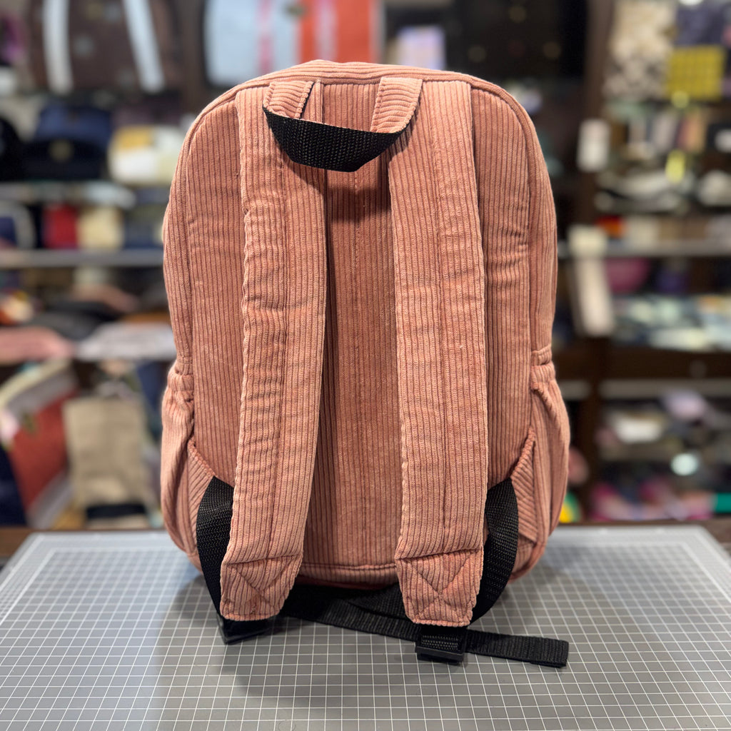 The Cherry Blossom 🌸 Pink Corduroy Mini-Royal BeeKeeper Backpack