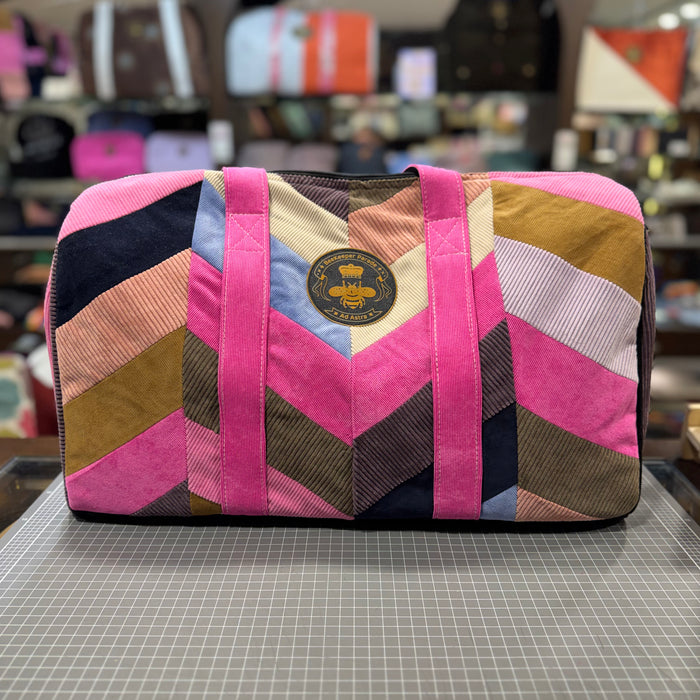 The Herringbone 💠 Corduroy BeeKeeper Carry-All (Da Vinci Collection)