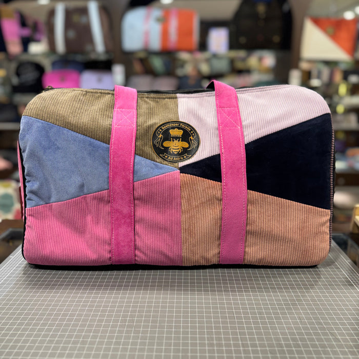 The Diamond Cut 💎 Corduroy BeeKeeper Carry-All (Da Vinci Collection)