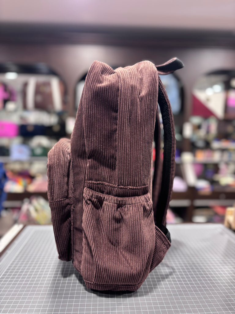 The Milk Chocolate 🍫 Brown Corduroy Royal BeeKeeper Backpack