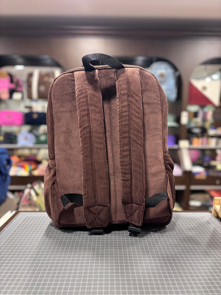 The Milk Chocolate 🍫 Brown Corduroy Royal BeeKeeper Backpack