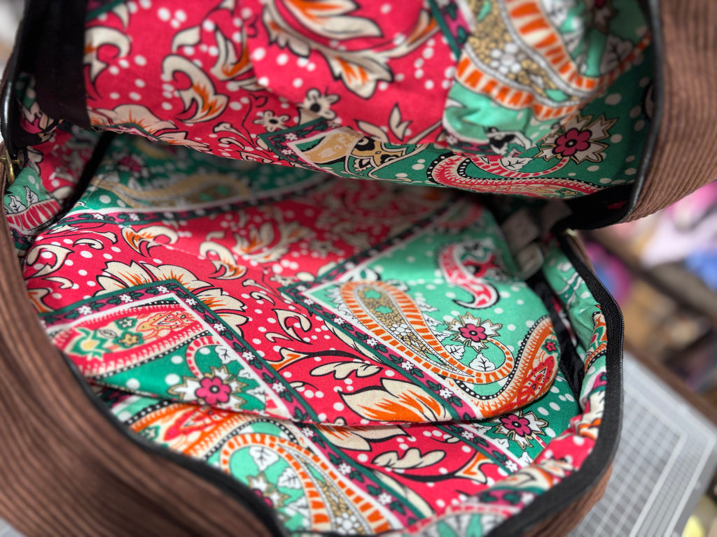 The Milk Chocolate 🍫 Brown Corduroy Royal BeeKeeper Backpack