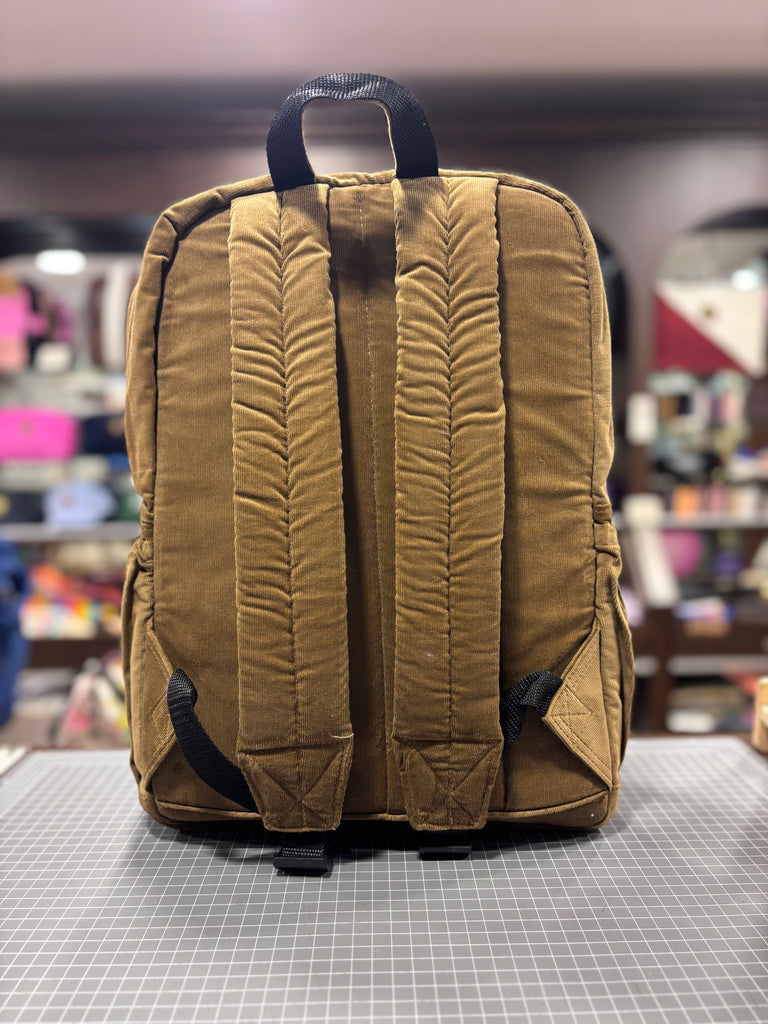 The Tan 🍂 Corduroy Royal BeeKeeper Backpack