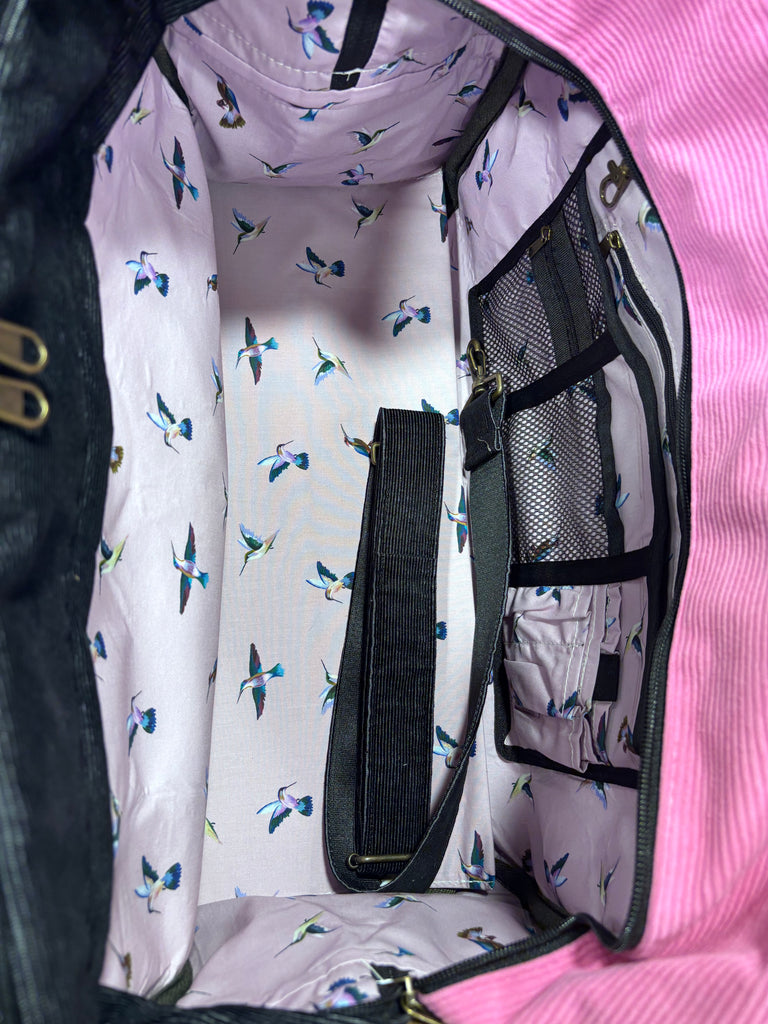 The St Tropez 🏺 Corduroy Large BeeKeeper Weekender (Da Vinci Collection)