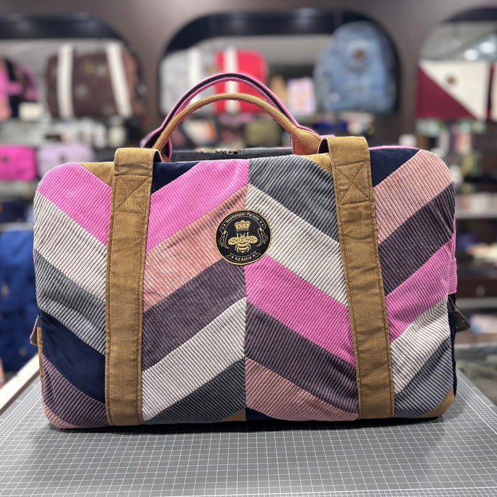 The Herringbone 💠 Large BeeKeeper Weekender (Da Vinci Collection)