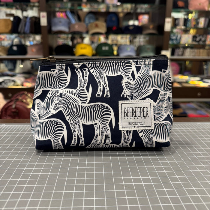 The Zebras 🦓 Small Toiletry + Makeup Bag 🚃 Melbourne Collection
