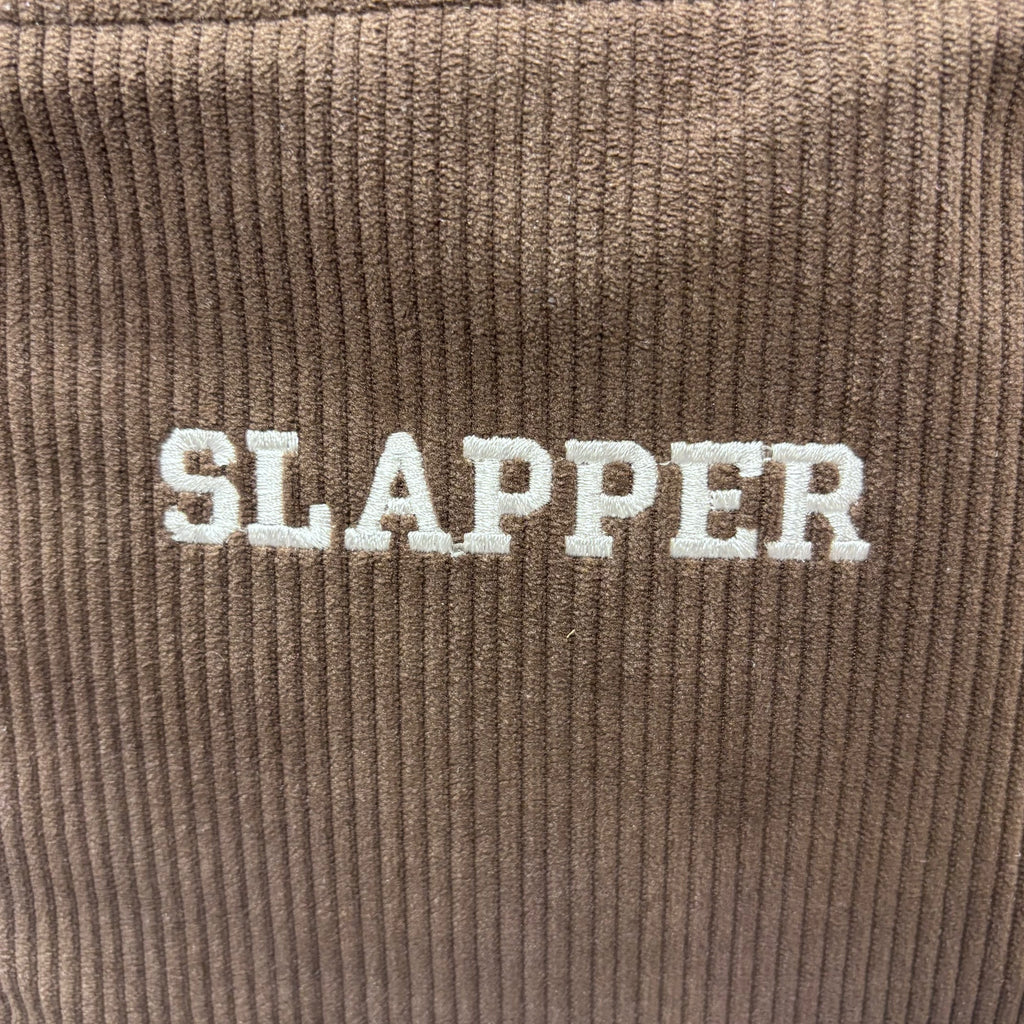 The Slapper 😚 Chocolate Corduroy Large Toiletry + Makeup Bag