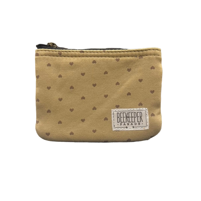 The Tan Hearts 💛 BeeKeeper Coin Purse
