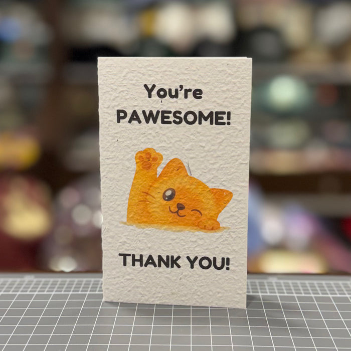 You're Pawesome! 🐱 Card (that grows)