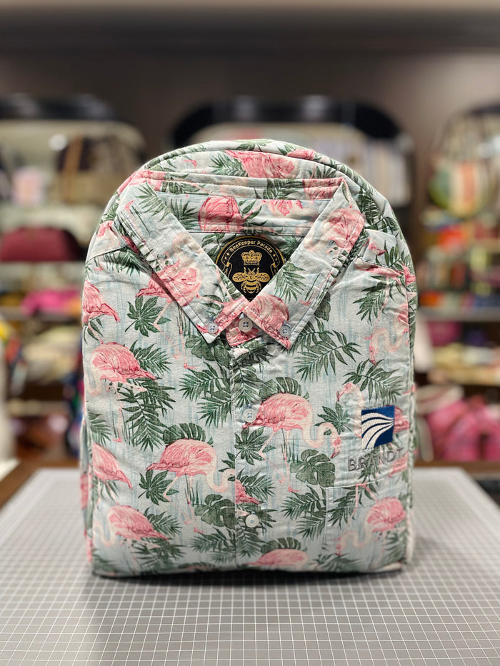 The Flamingo Paradise 🦩 Classic Shirt BeeKeeper Parade Backpack