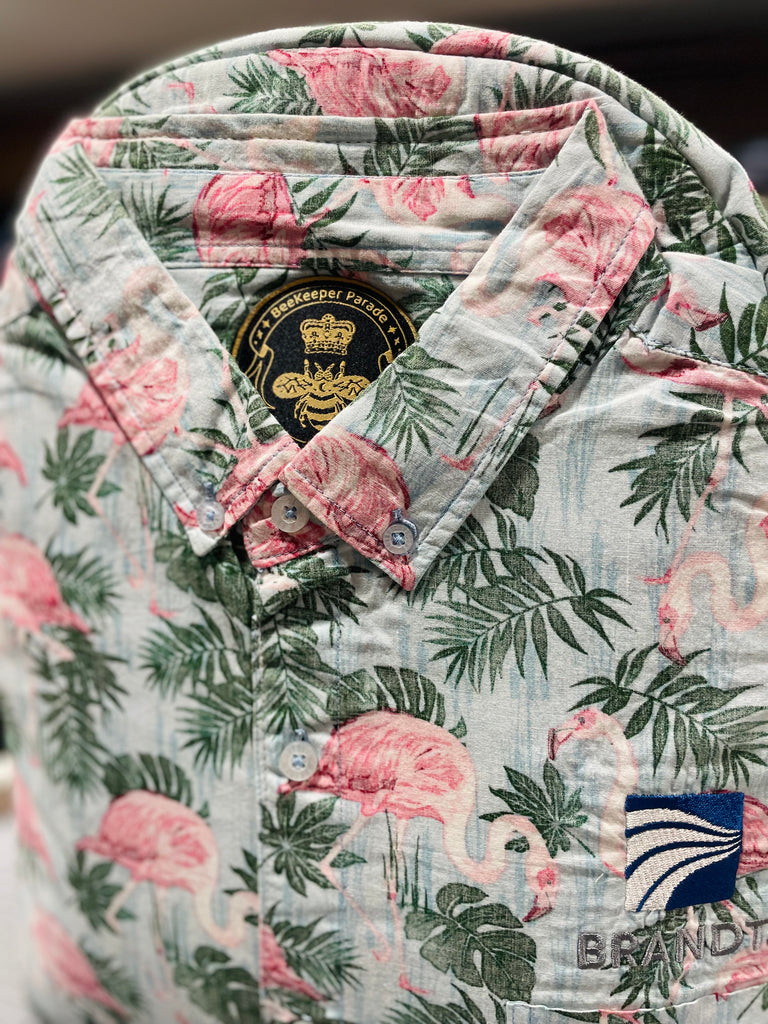 The Flamingo Paradise 🦩 Classic Shirt BeeKeeper Parade Backpack