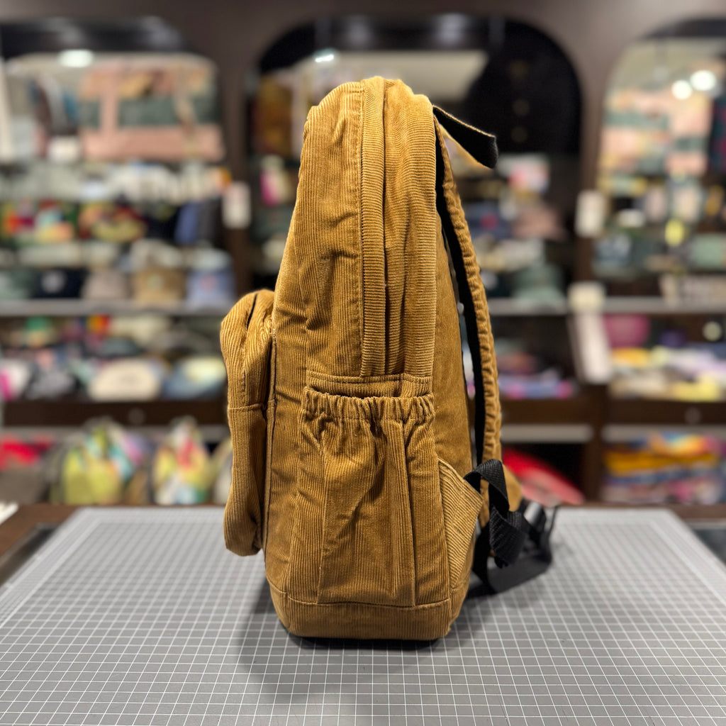 The Peanut 🥜 Brown Corduroy Mini-Royal BeeKeeper Backpack