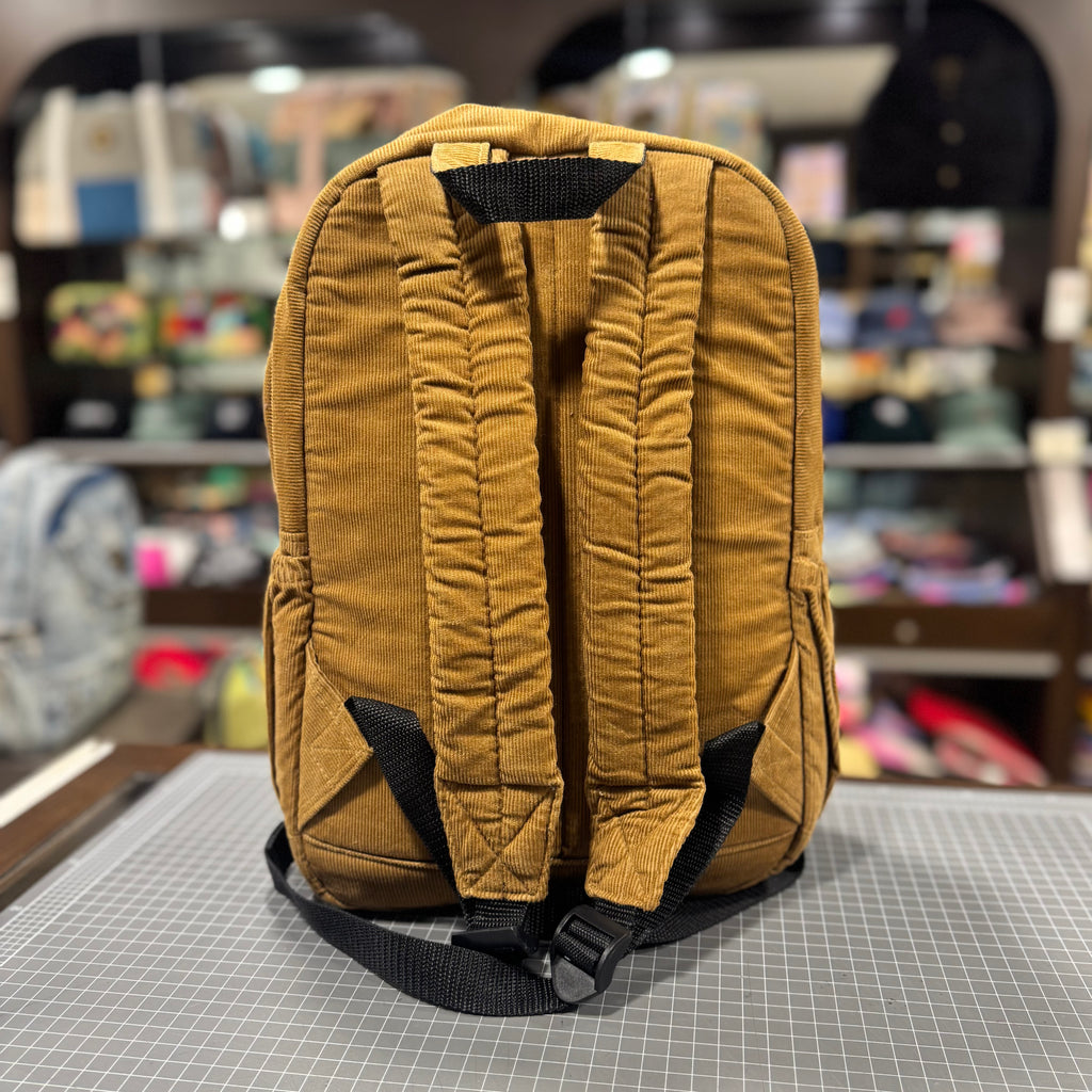 The Peanut 🥜 Brown Corduroy Mini-Royal BeeKeeper Backpack