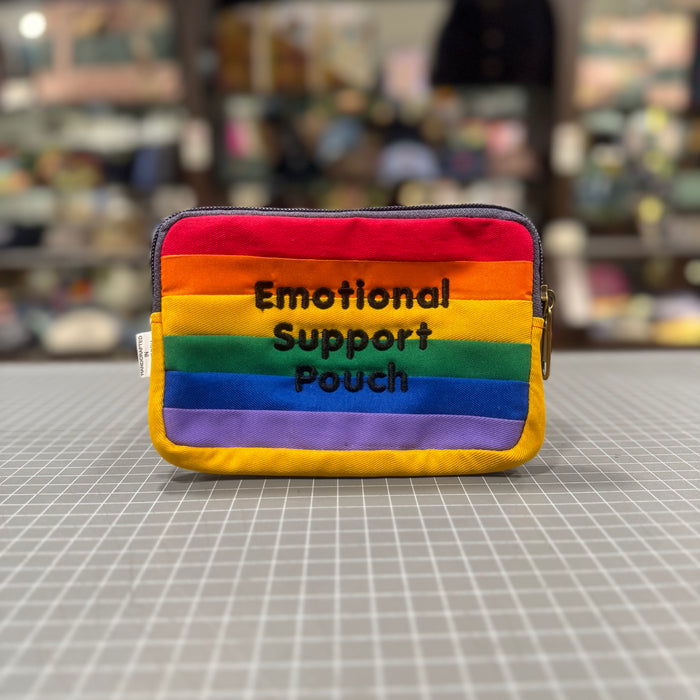 The Emotional Support Pouch ❤️ Embroidered Phone + Passport Sleeve