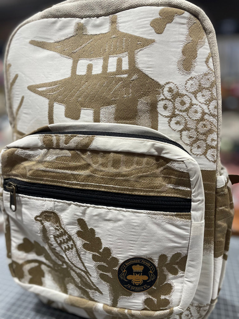 The Platinum Firebird 🐦‍🔥 Mini-Royal BeeKeeper Backpack (Da Vinci Collection)