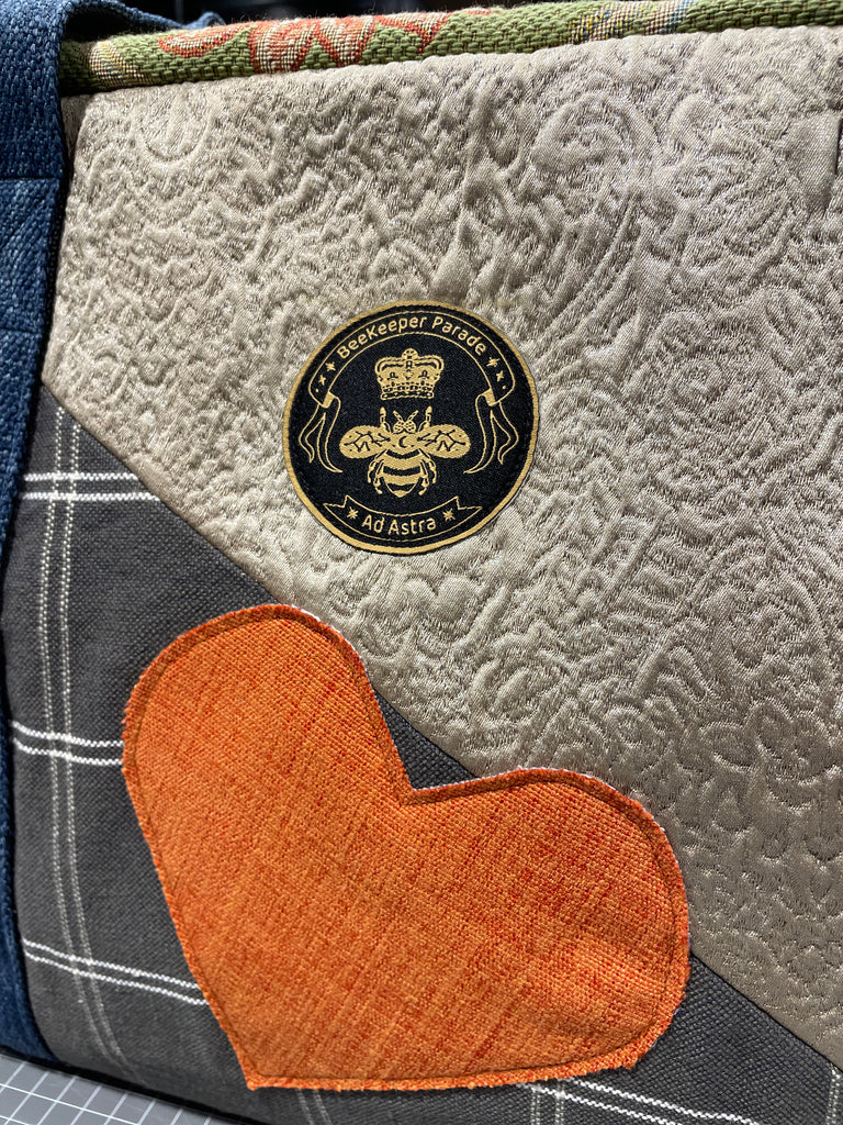 The Orange Heart 🧡 Large BeeKeeper Weekender (Da Vinci Collection)