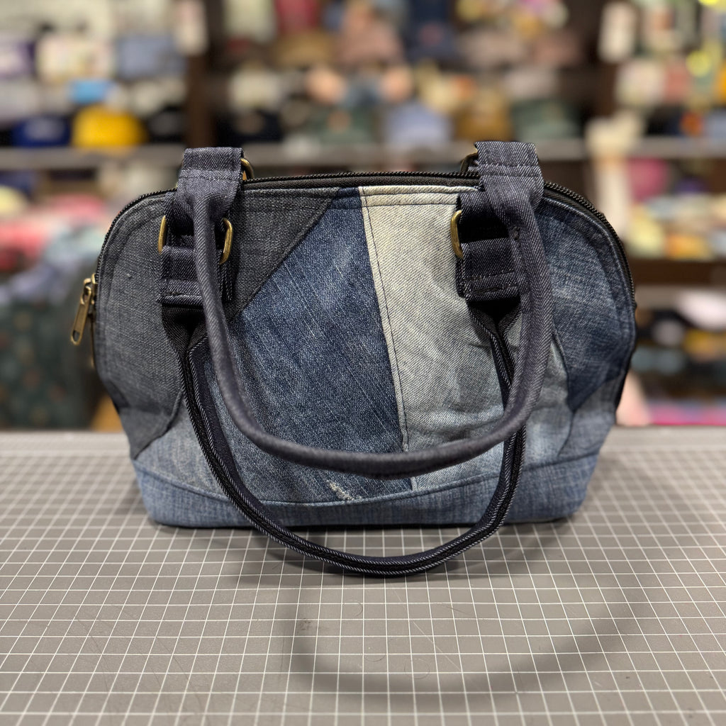 The Denim Drive 👖 BeeKeeper Clamshell 🐚 Handbag