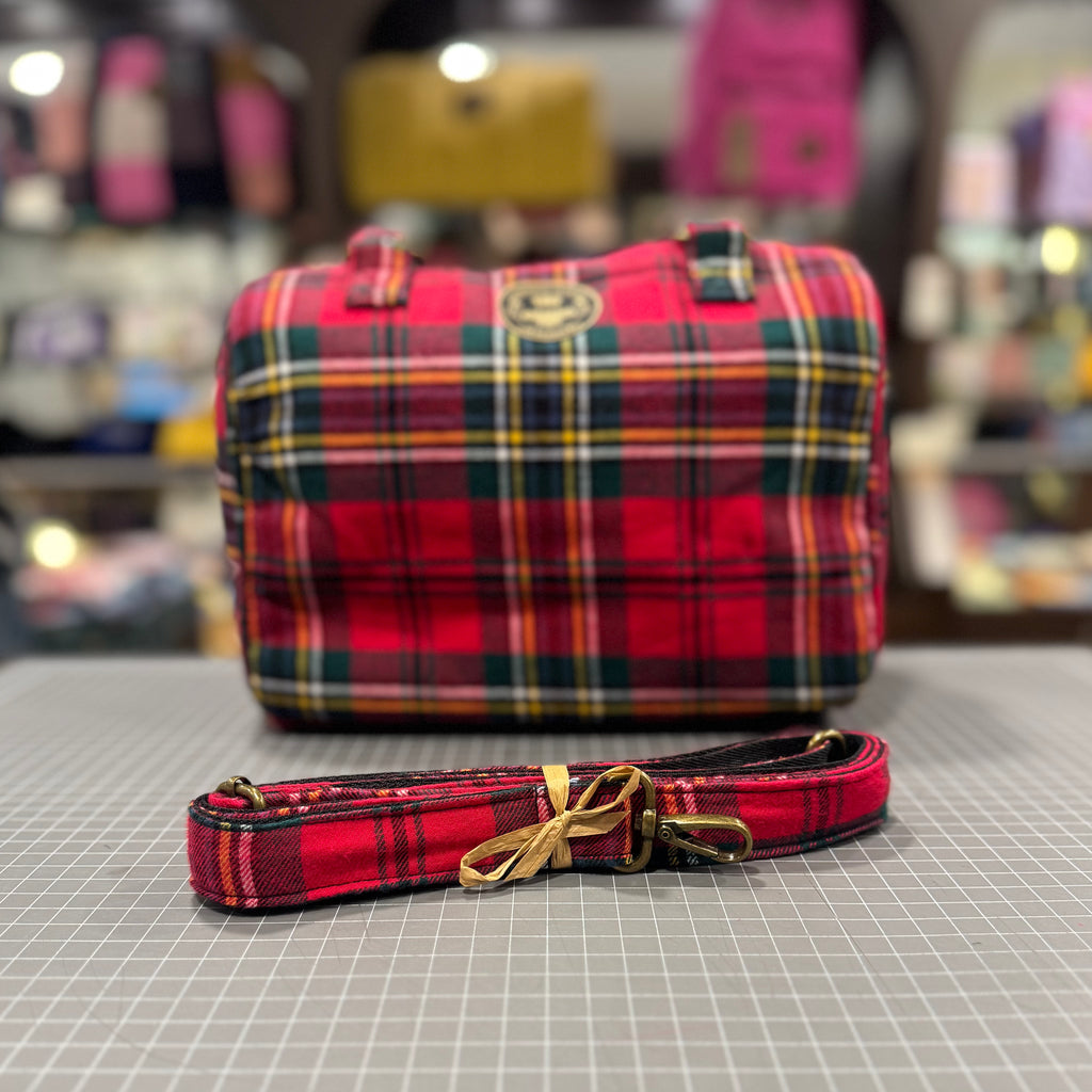 The Red Tartan 🍎 BeeKeeper Mini Carry All Handbag