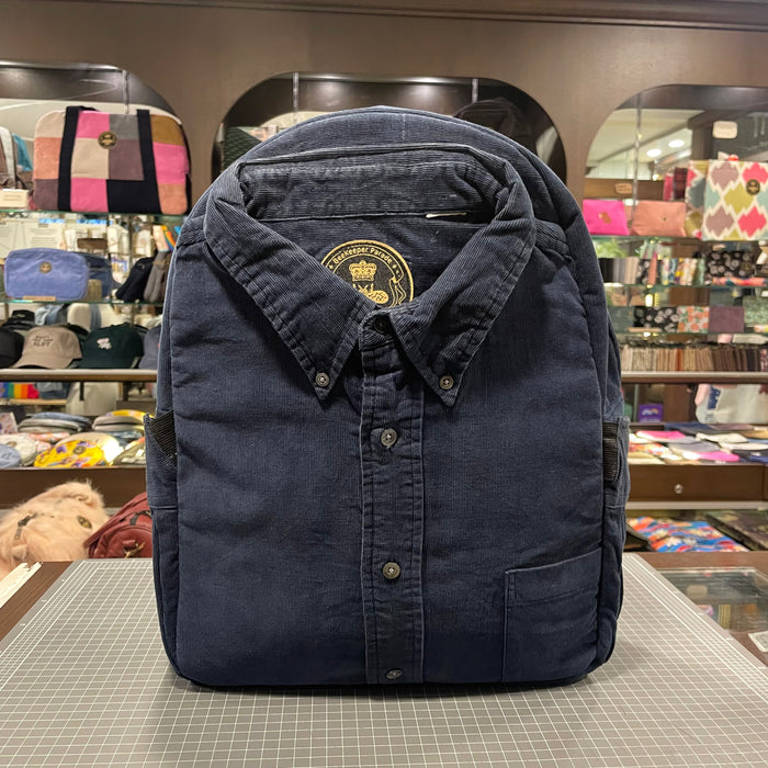 The Dark Blue Corduroy 🧢 Classic Shirt BeeKeeper Parade Backpack