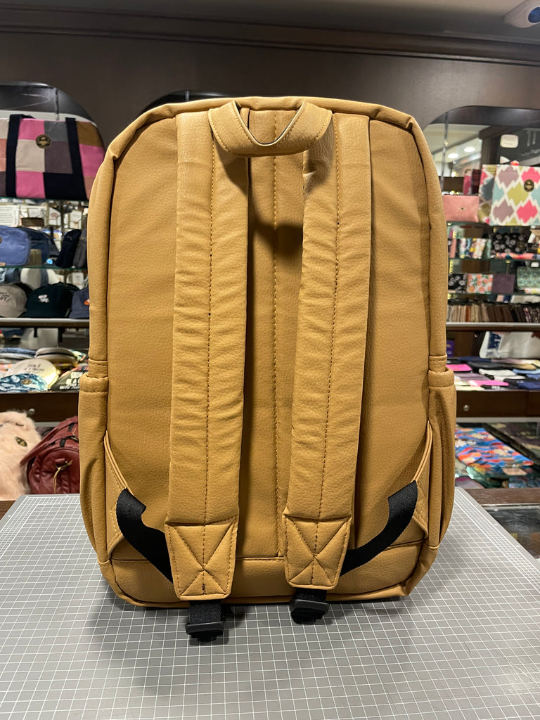 The Peanut 🥜 Tan Leatherette Royal BeeKeeper Backpack