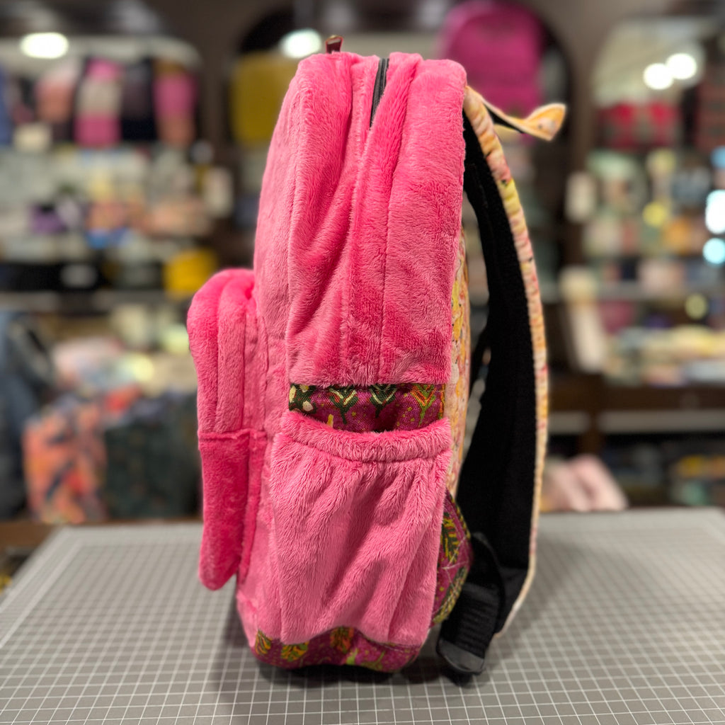 The Pink Plush 💖 Mini-Royal BeeKeeper Backpack