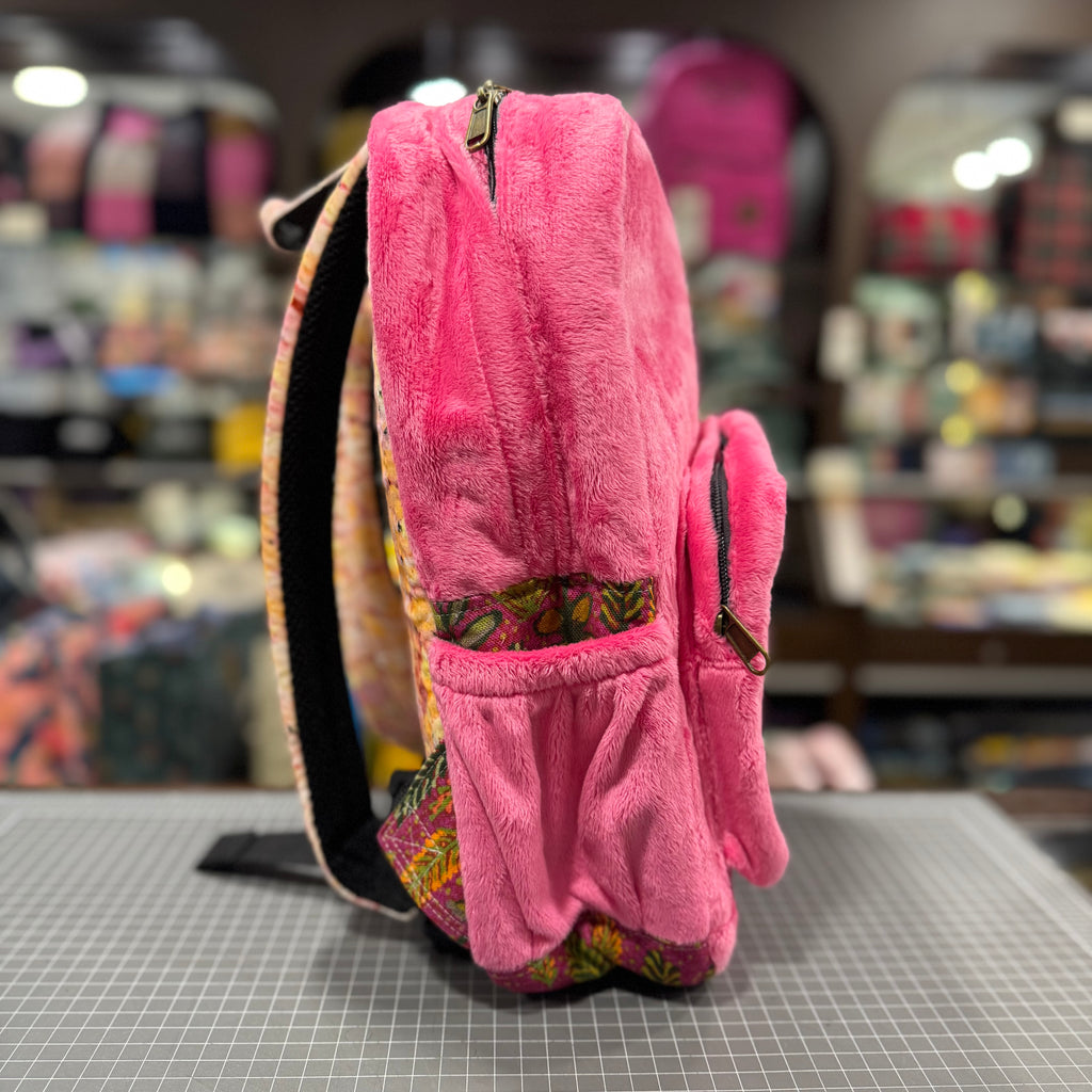 The Pink Plush 💖 Mini-Royal BeeKeeper Backpack