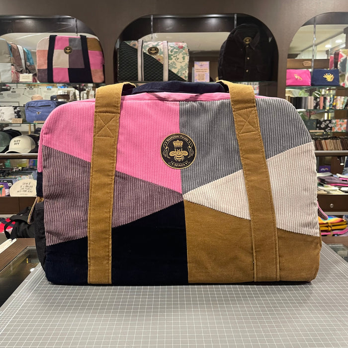 The Diamond Cut 💎 Corduroy Large BeeKeeper Weekender (Da Vinci Collection)