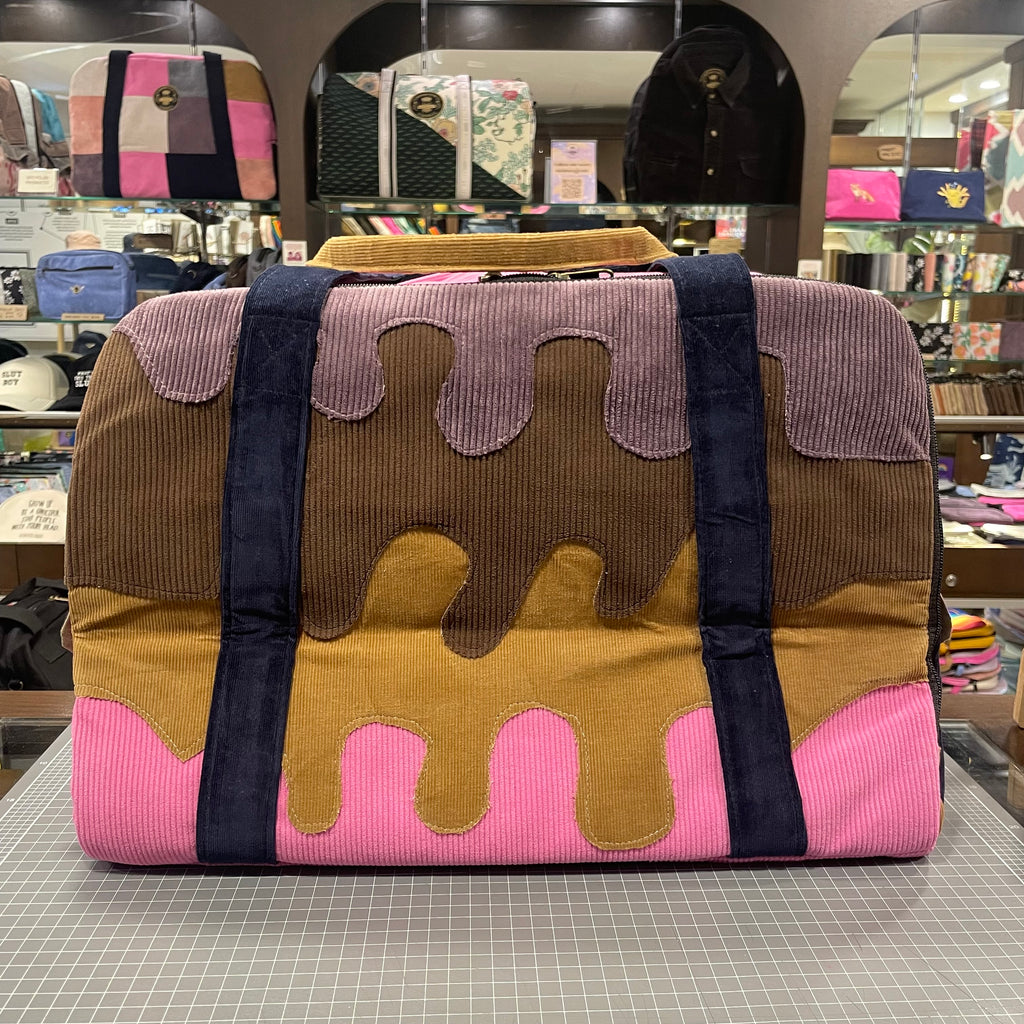 The Ice-Cream Drip No.1 🍦 Corduroy Large BeeKeeper Weekender (Da Vinci Collection)