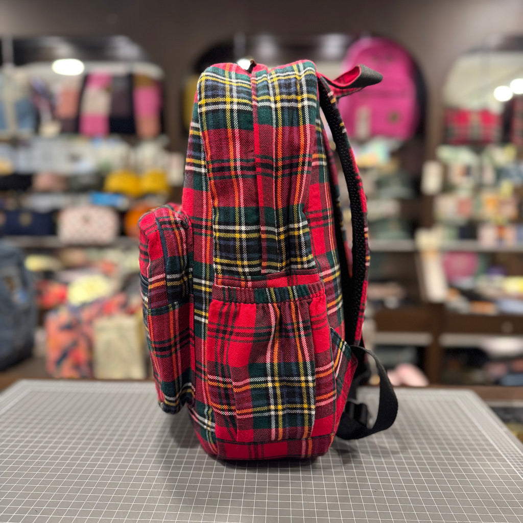 The Red Tartan 🍎 Mini-Royal BeeKeeper Backpack