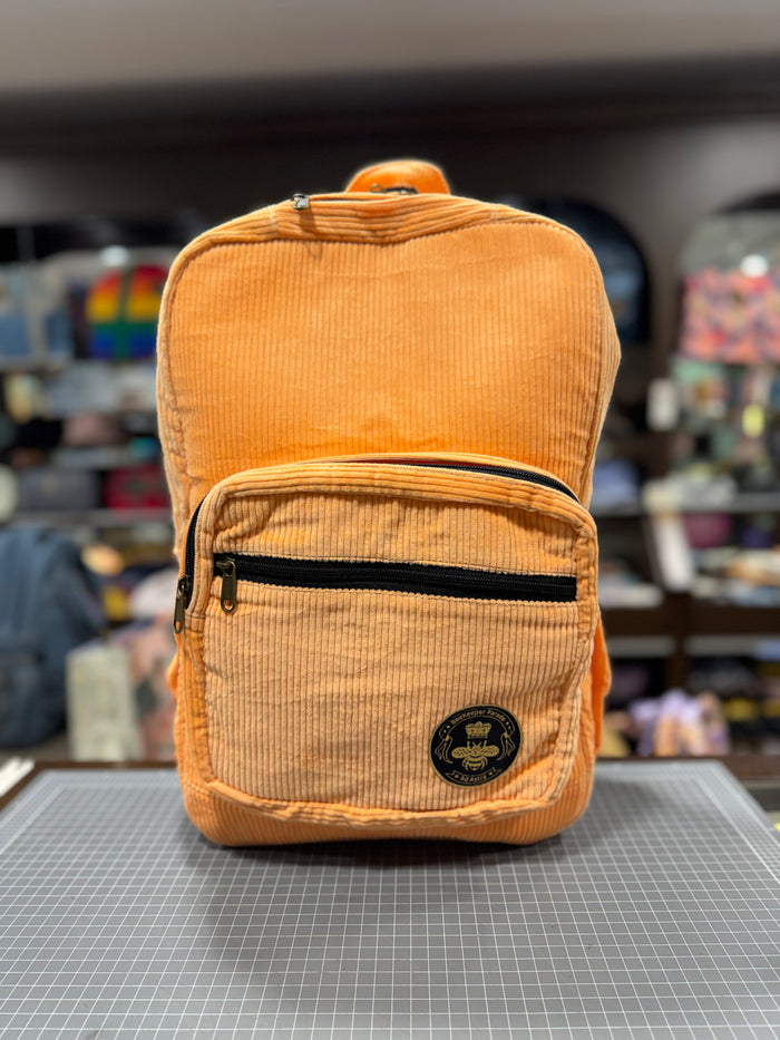 The Neon Orange 🧡 Corduroy Royal BeeKeeper Backpack