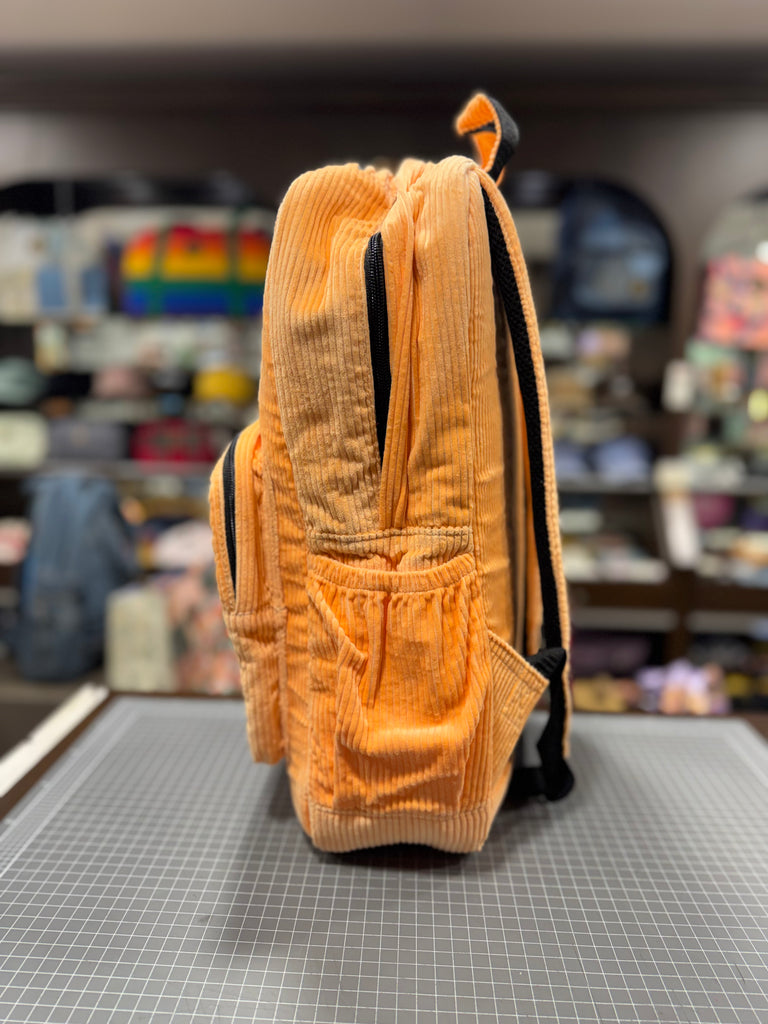 The Neon Orange 🧡 Corduroy Royal BeeKeeper Backpack