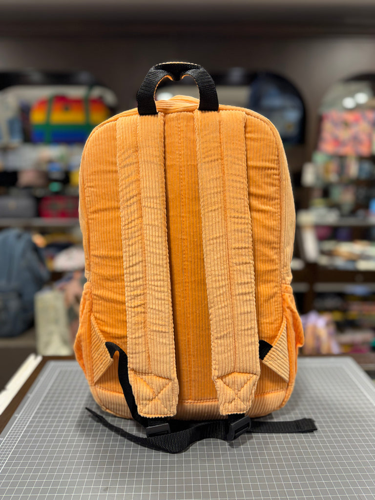 The Neon Orange 🧡 Corduroy Royal BeeKeeper Backpack