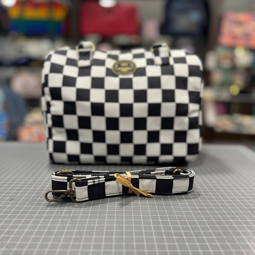 The Checkerboard 🏁 BeeKeeper Mini Carry All Handbag