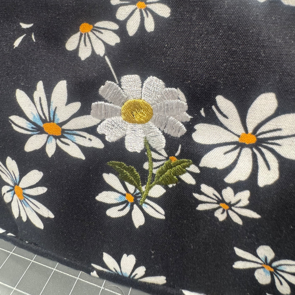 The Daisy Daisy 🌼 Embroidered BeeKeeper Phone + Passport Sleeve