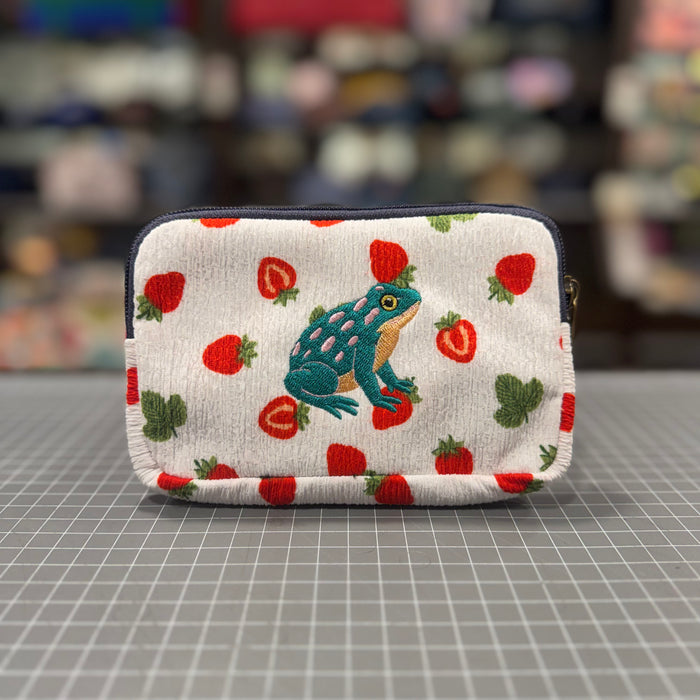 The Teal Frog 🐸 Embroidered BeeKeeper Phone + Passport Sleeve