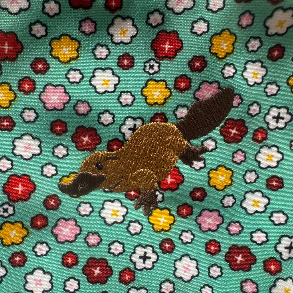 The Platypus 🦘 Embroidered BeeKeeper Phone + Passport Sleeve